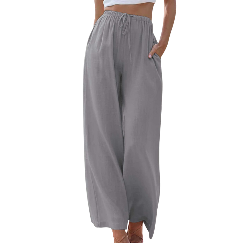 Adeline - Elegante Broek van Katoen en Linnen voor Zomer
