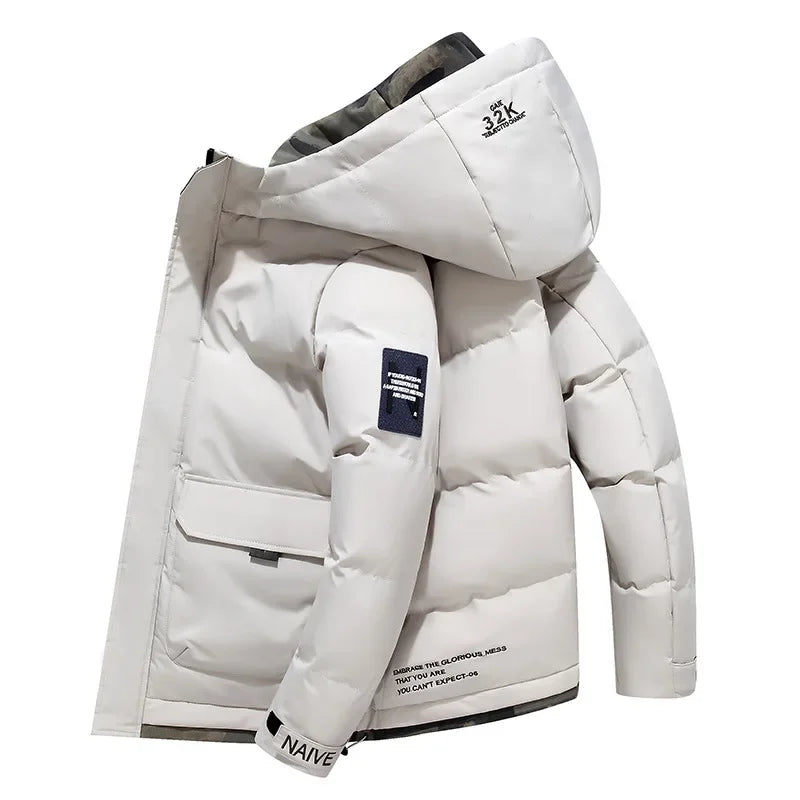 Vaste Capuchonjas Heren Parka Waterdicht Warme Stijlvol