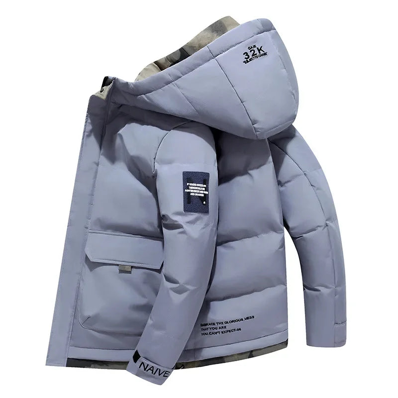 Vaste Capuchonjas Heren Parka Waterdicht Warme Stijlvol