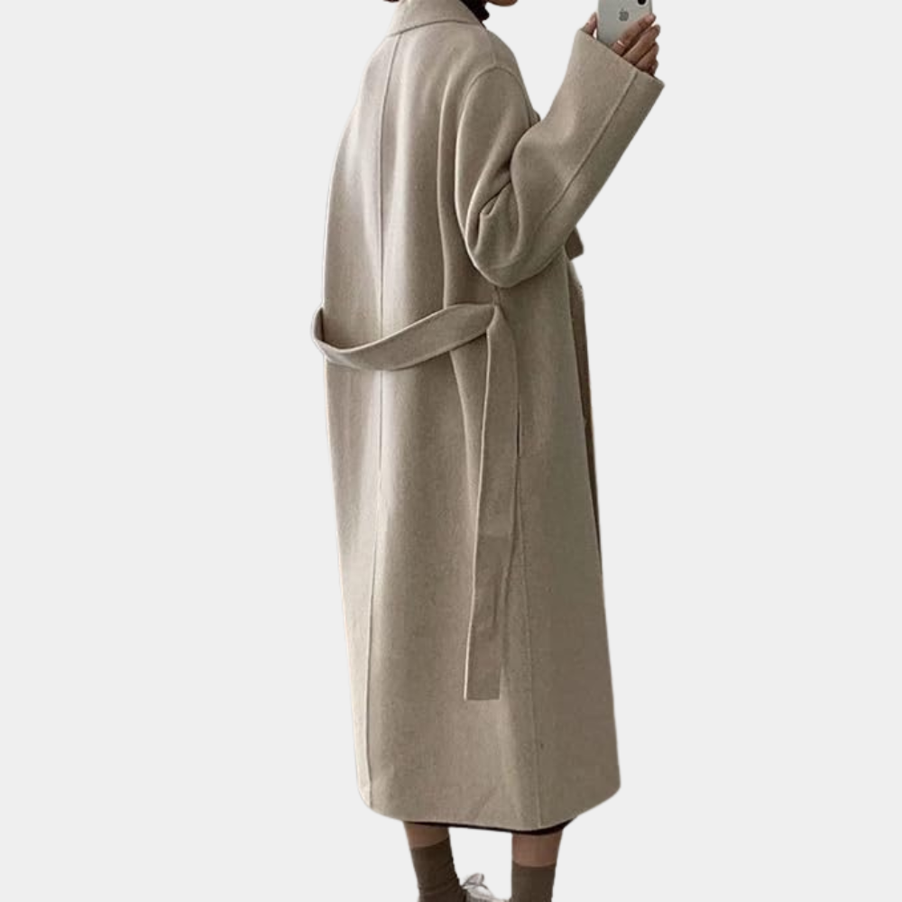 Sage - Lange winterjas voor dames