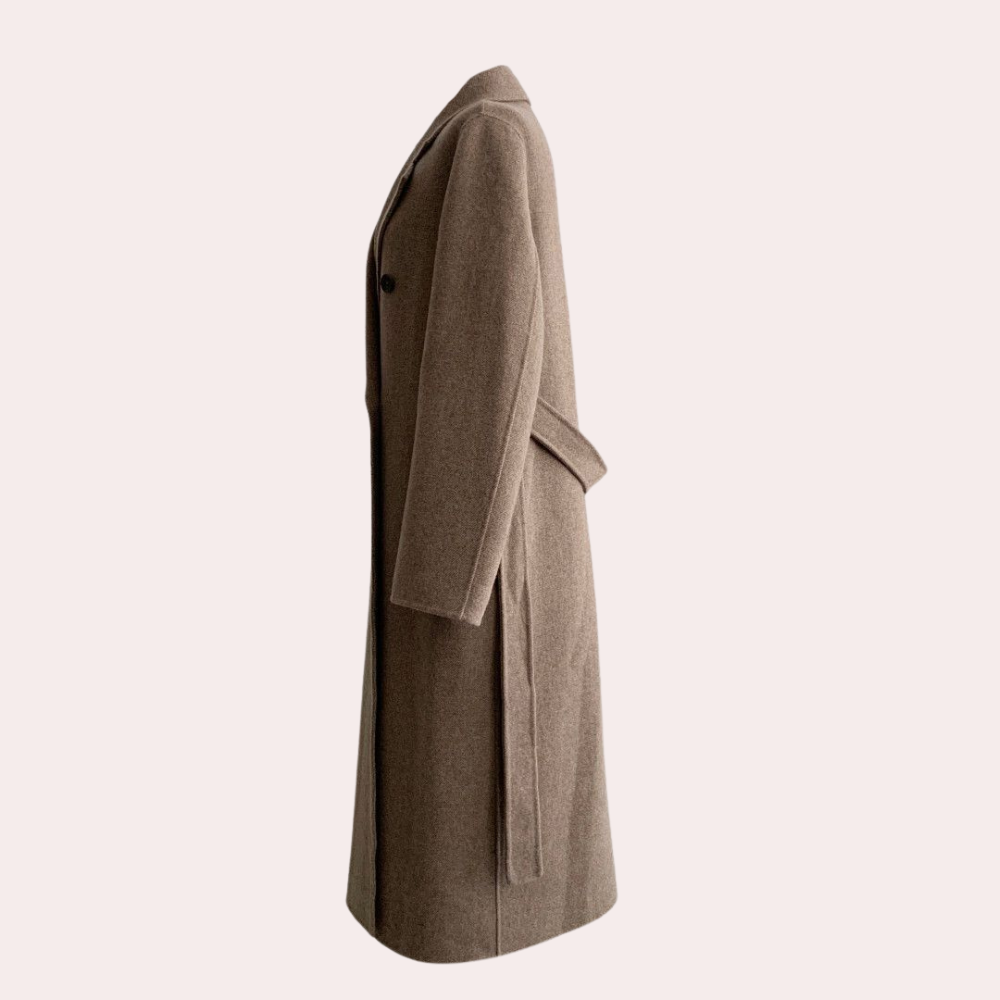 Sage - Lange winterjas voor dames