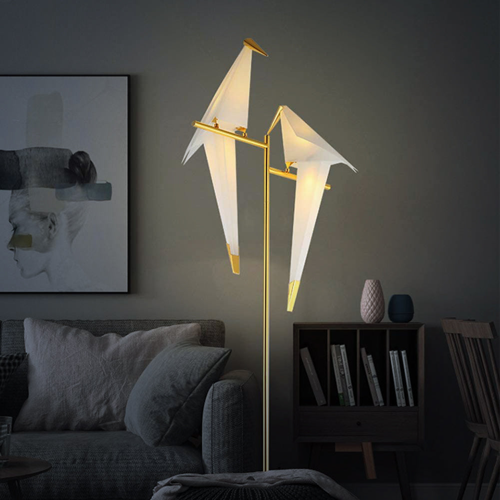 Origami Magnetische Vogelvormige Tafellamp Met Warm Licht Voor Sfeervolle Interieurs