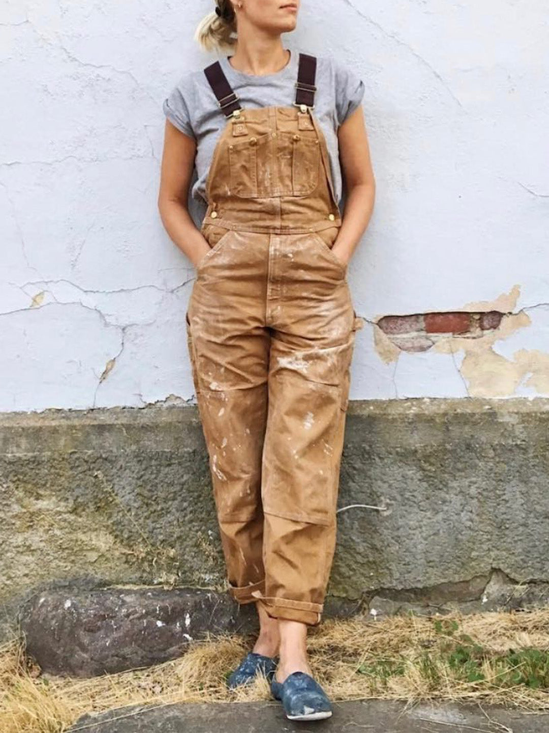 Eend Bib Overalls Canvas Werkoutfit Dungarees