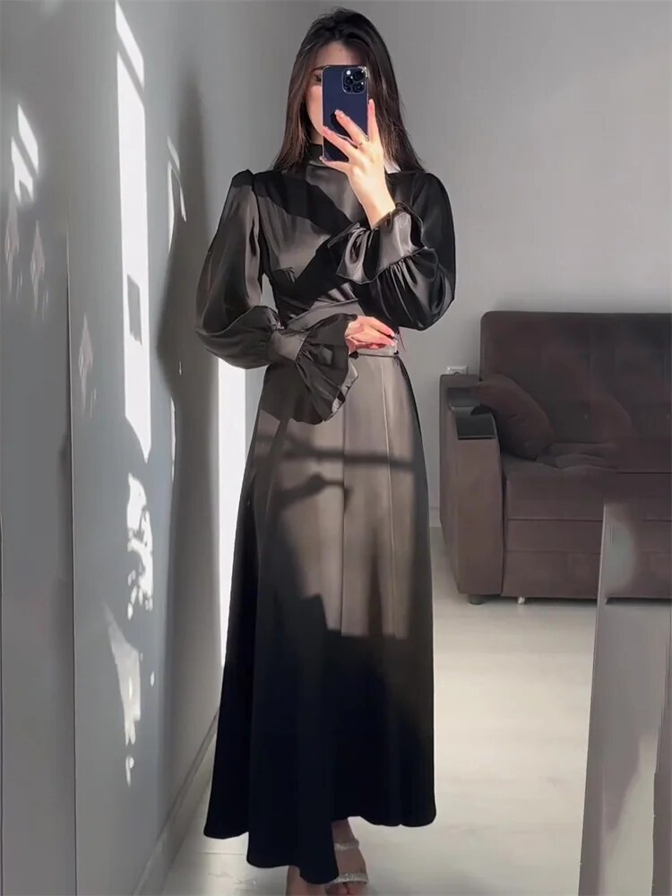 Zaraina - Eleganza kanten maxi-jurk