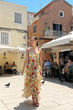 Genevieve Ruffle Maxi Jurk