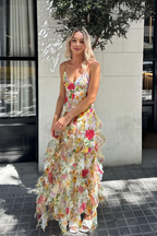 Genevieve Ruffle Maxi Jurk