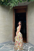 Genevieve Ruffle Maxi Jurk