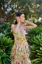 Genevieve Ruffle Maxi Jurk