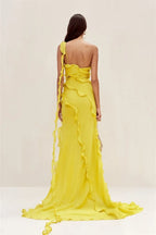 Izzy Ruffle Maxi Jurk