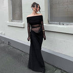 Verity Mesh Maxi Jurk