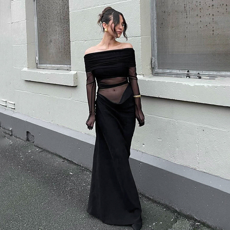 Verity Mesh Maxi Jurk
