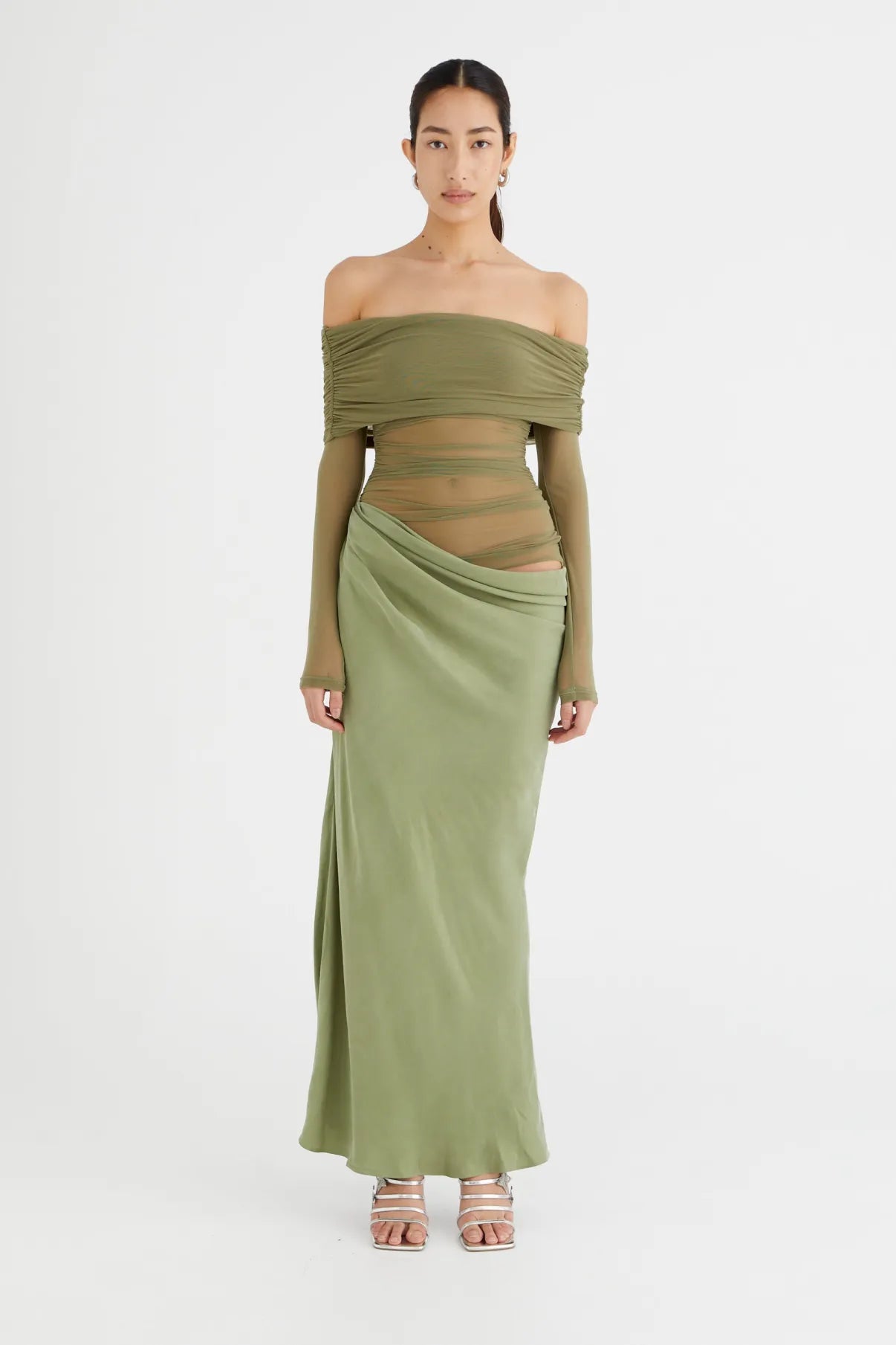 Verity Mesh Maxi Jurk