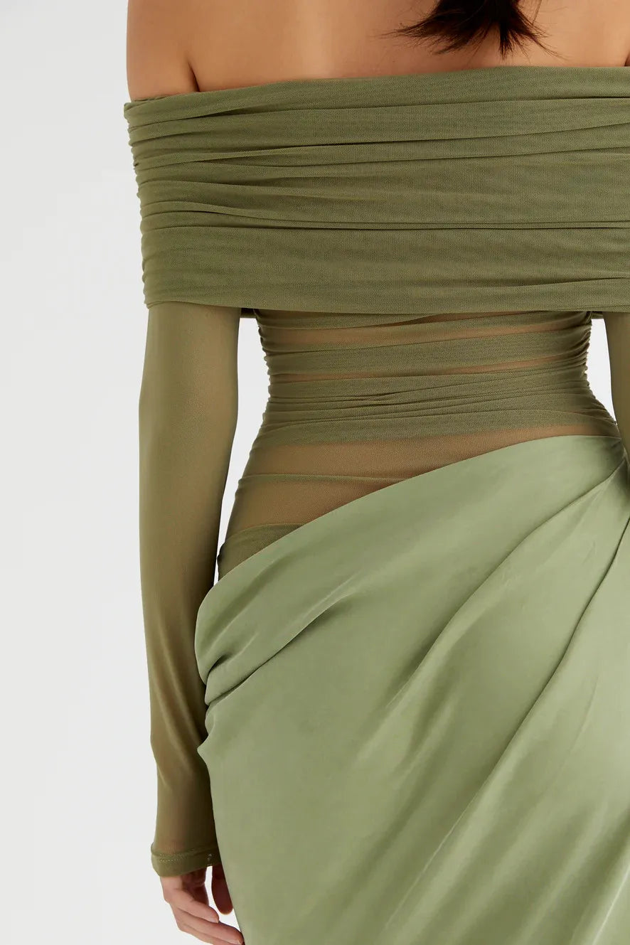 Verity Mesh Maxi Jurk