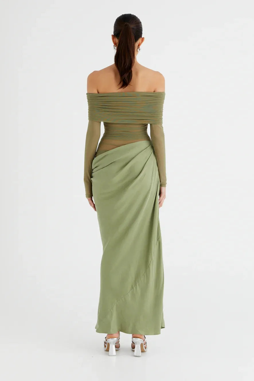 Verity Mesh Maxi Jurk