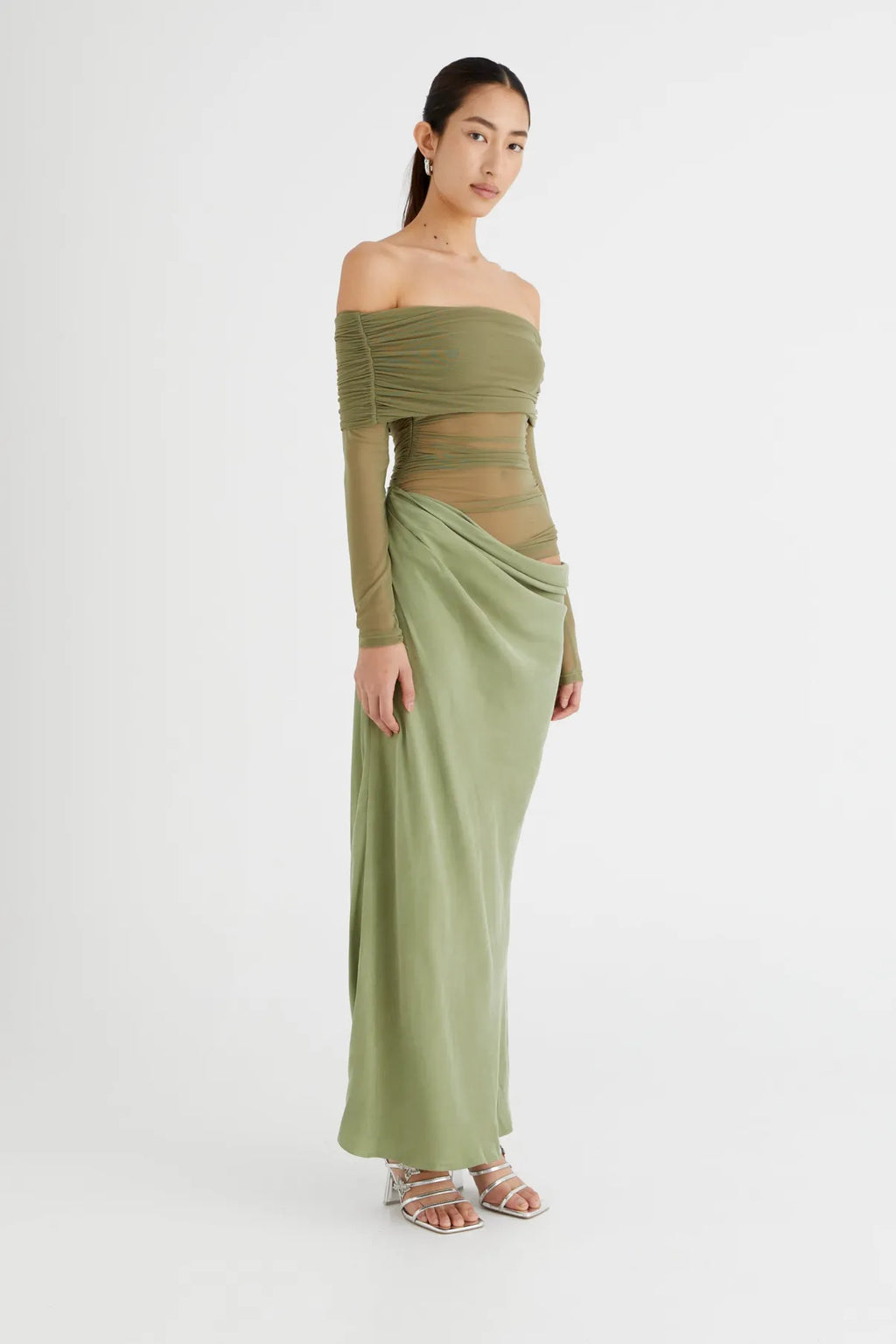 Verity Mesh Maxi Jurk