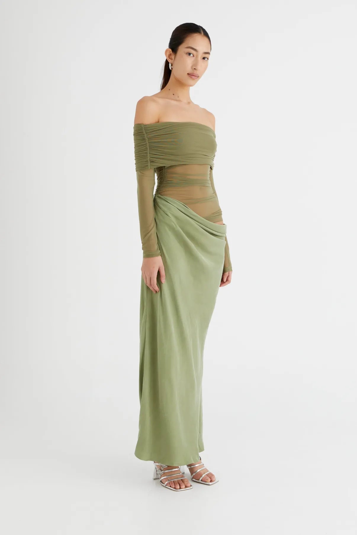 Verity Mesh Maxi Jurk