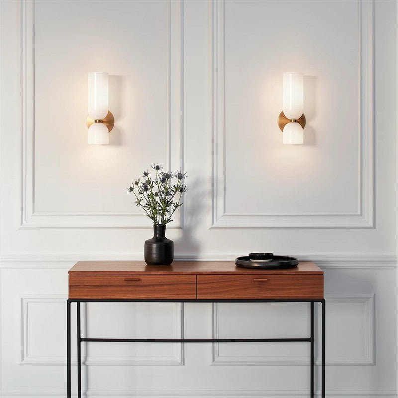 Dubbele Hoofd Glas Wandlamp LED Wandlamp voor Slaapkamer Moderne Sfeervolle Verlichting