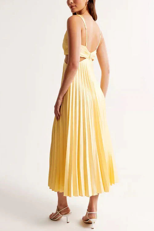 Elegante geplooide avondjurk voor dames | Midi 5