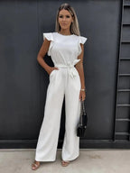 Elegante jumpsuit met riem voor dames 2