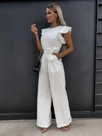 Elegante jumpsuit met riem voor dames 6