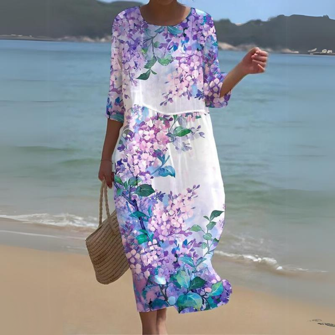 Elegante midi-jurk voor dames – vloeiend, lichtgewicht, all-season stijl voor moeiteloze chic 7