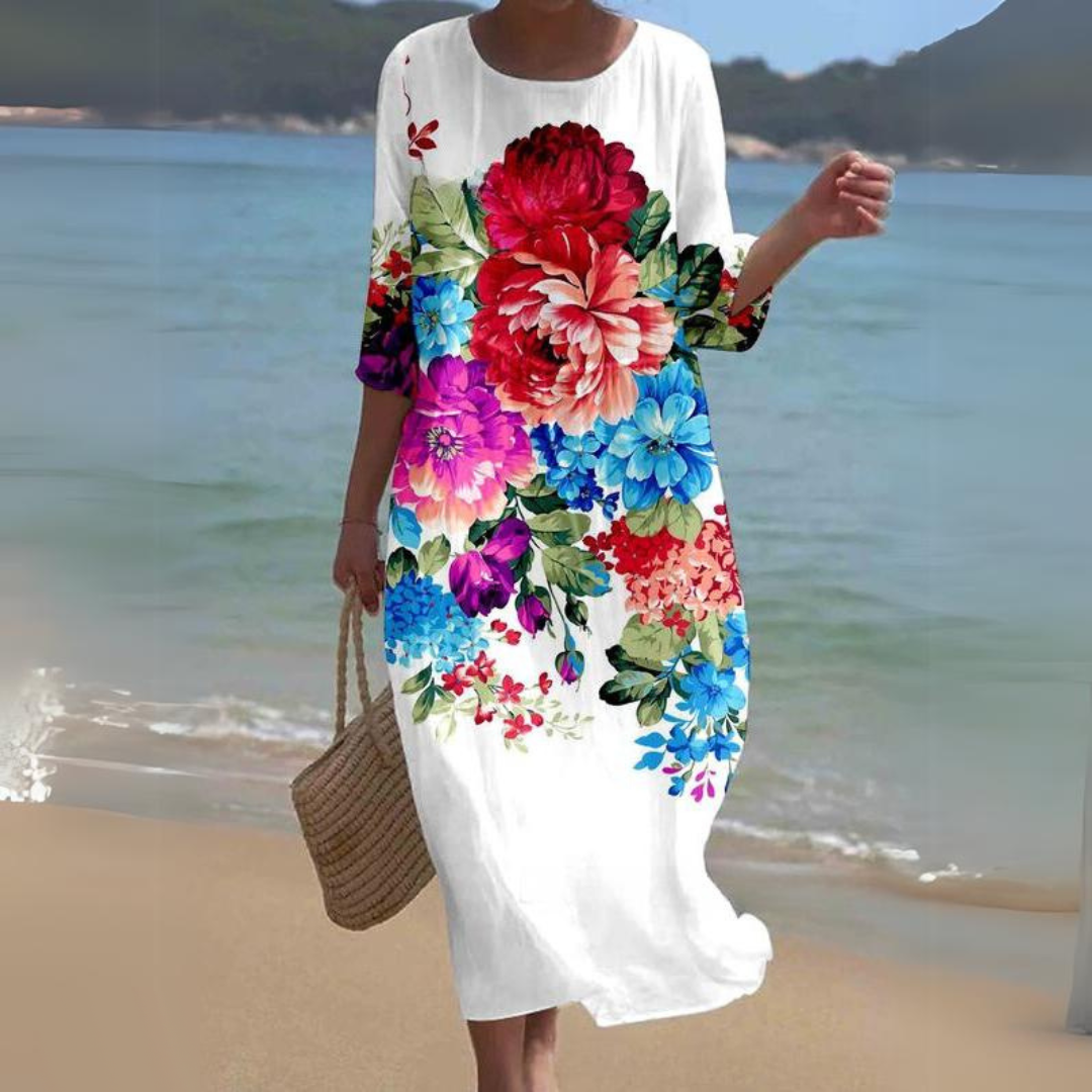 Elegante midi-jurk voor dames – vloeiend, lichtgewicht, all-season stijl voor moeiteloze chic 9