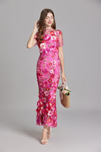 Elegante mouwloze geborduurde damesjurk | Maxi 4