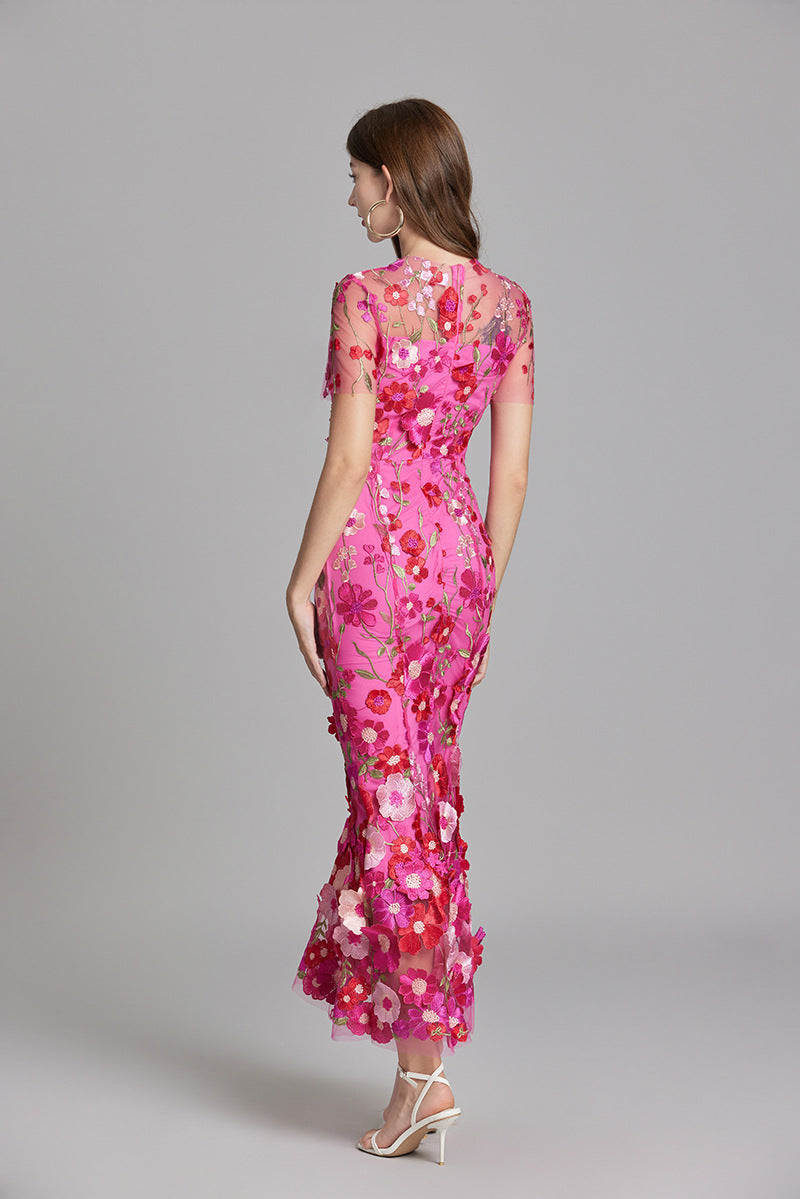 Elegante mouwloze geborduurde damesjurk | Maxi 5