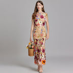 Elegante mouwloze geborduurde damesjurk | Maxi 6
