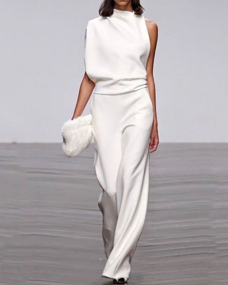Elegante mouwloze jumpsuit voor dames - formele eendelige outfit voor speciale gelegenheden 0