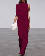 Elegante mouwloze jumpsuit voor dames - formele eendelige outfit voor speciale gelegenheden 5