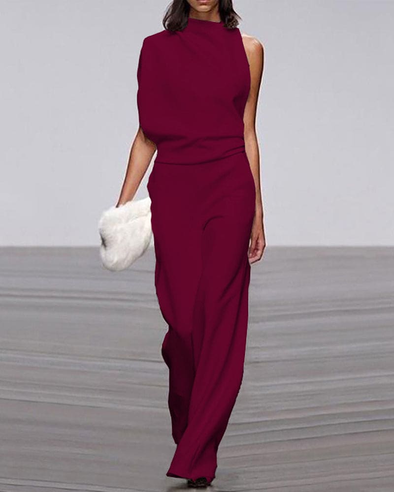 Elegante mouwloze jumpsuit voor dames - formele eendelige outfit voor speciale gelegenheden 5