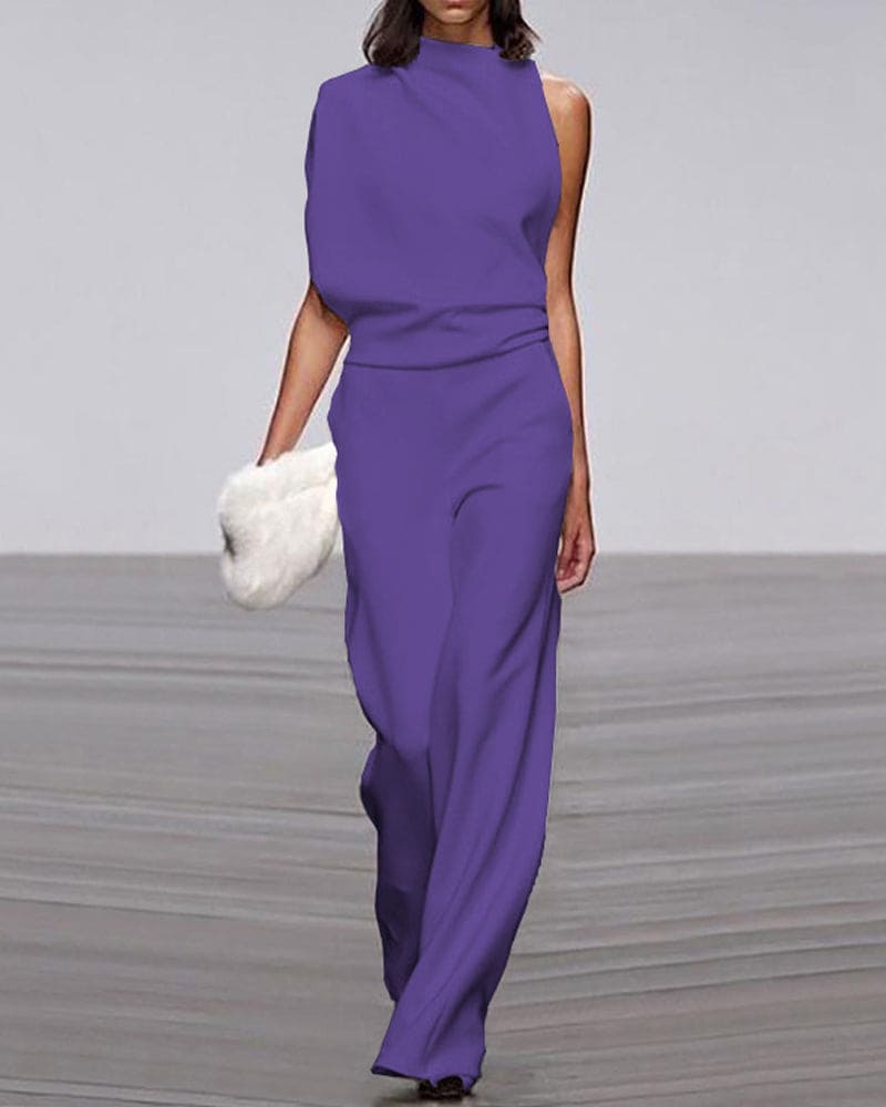 Elegante mouwloze jumpsuit voor dames - formele eendelige outfit voor speciale gelegenheden 6