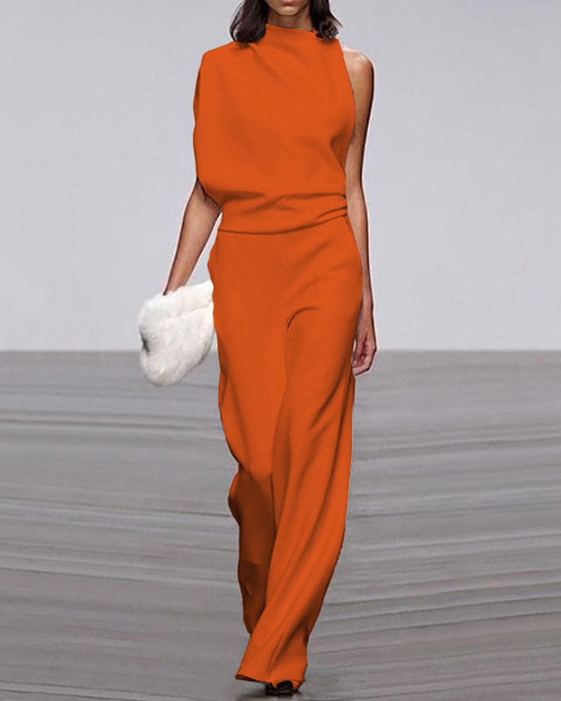 Elegante mouwloze jumpsuit voor dames - formele eendelige outfit voor speciale gelegenheden 7