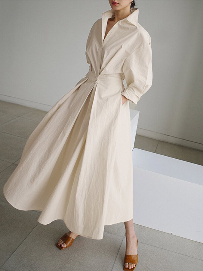 Elegante vintage-geïnspireerde damesjurk - tijdloos design, lichtgewicht stof 1