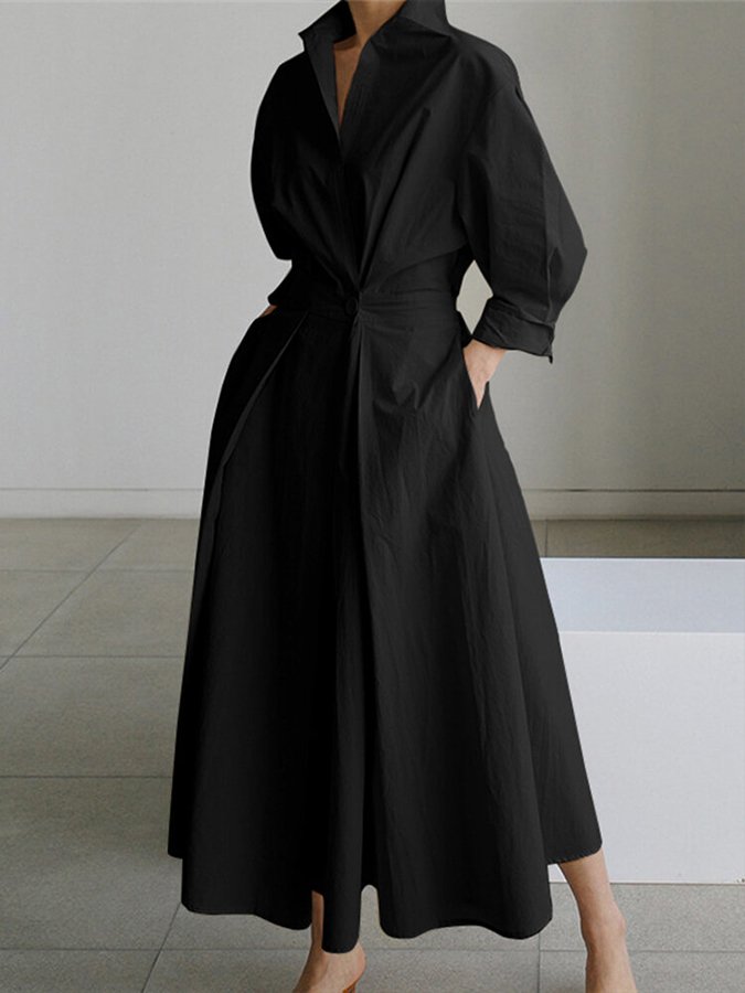 Elegante vintage-geïnspireerde damesjurk - tijdloos design, lichtgewicht stof 5
