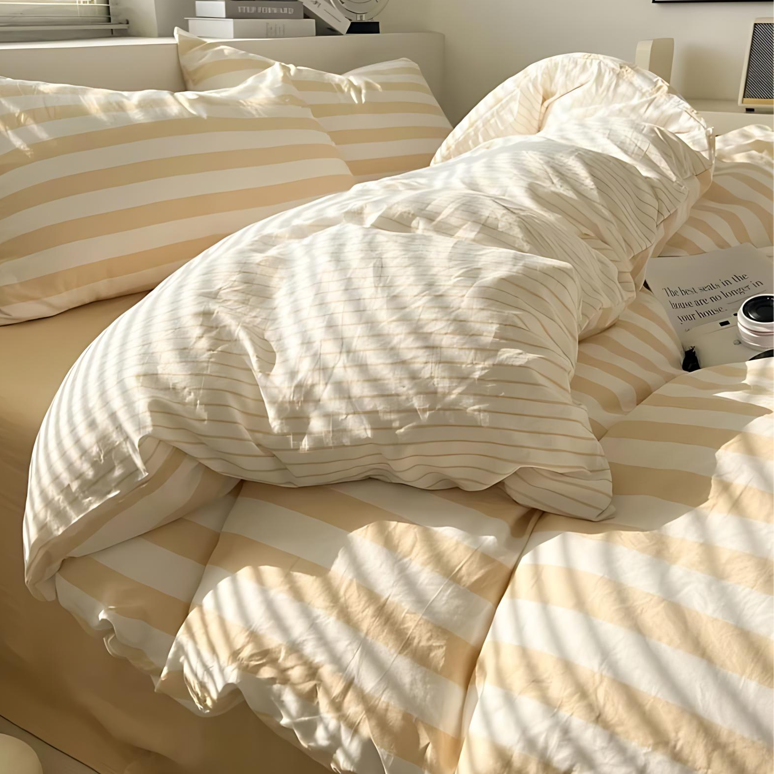 Elenorra Classic gestreepte beddengoedset 0