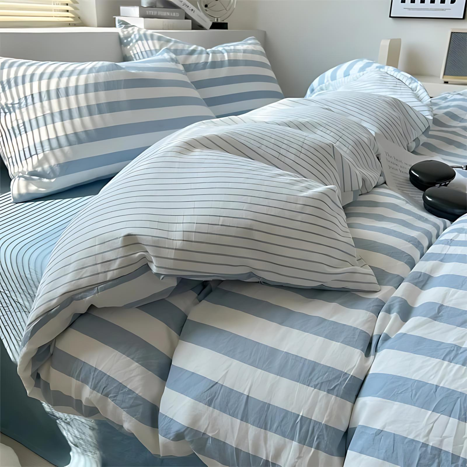 Elenorra Classic gestreepte beddengoedset 2