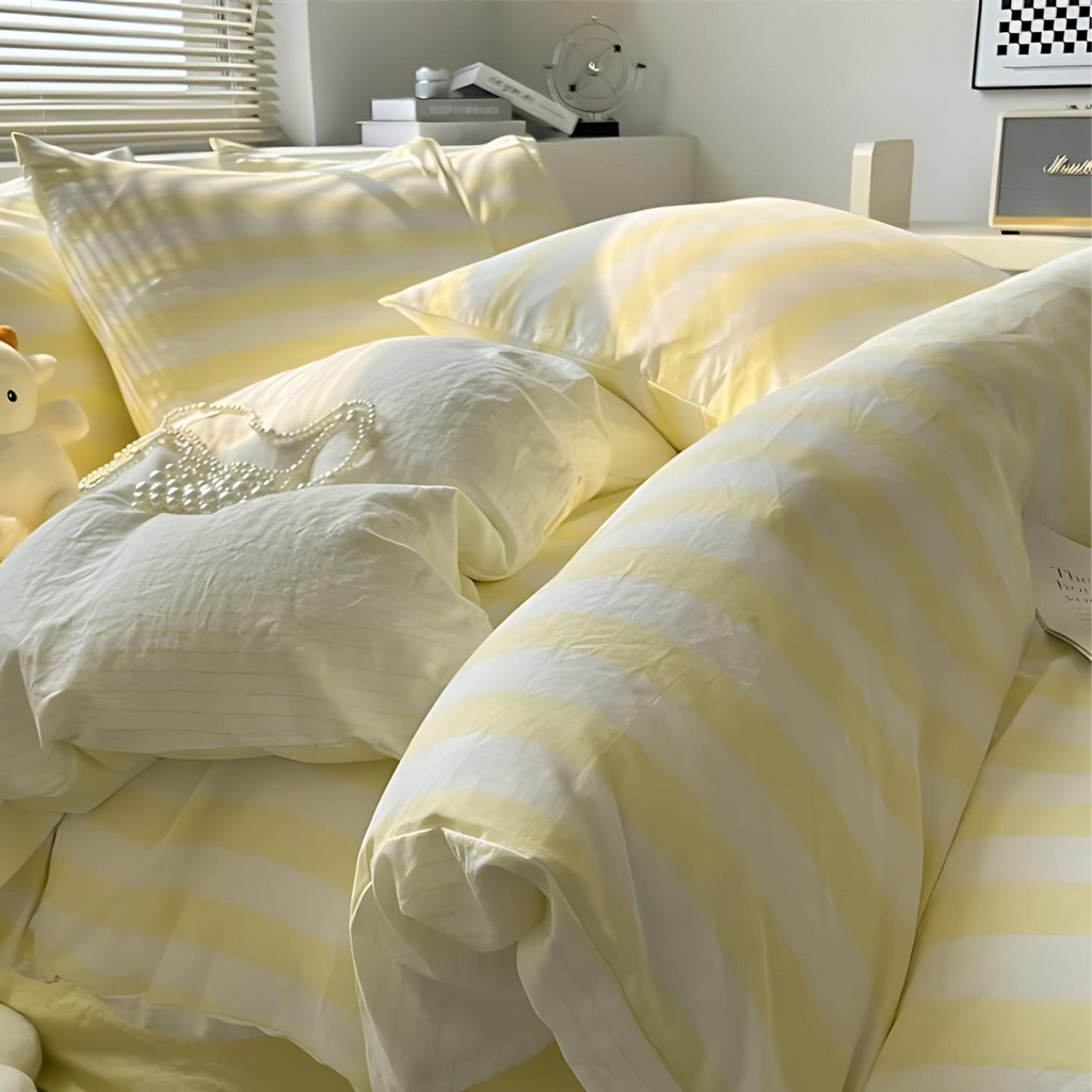 Elenorra Classic gestreepte beddengoedset 4