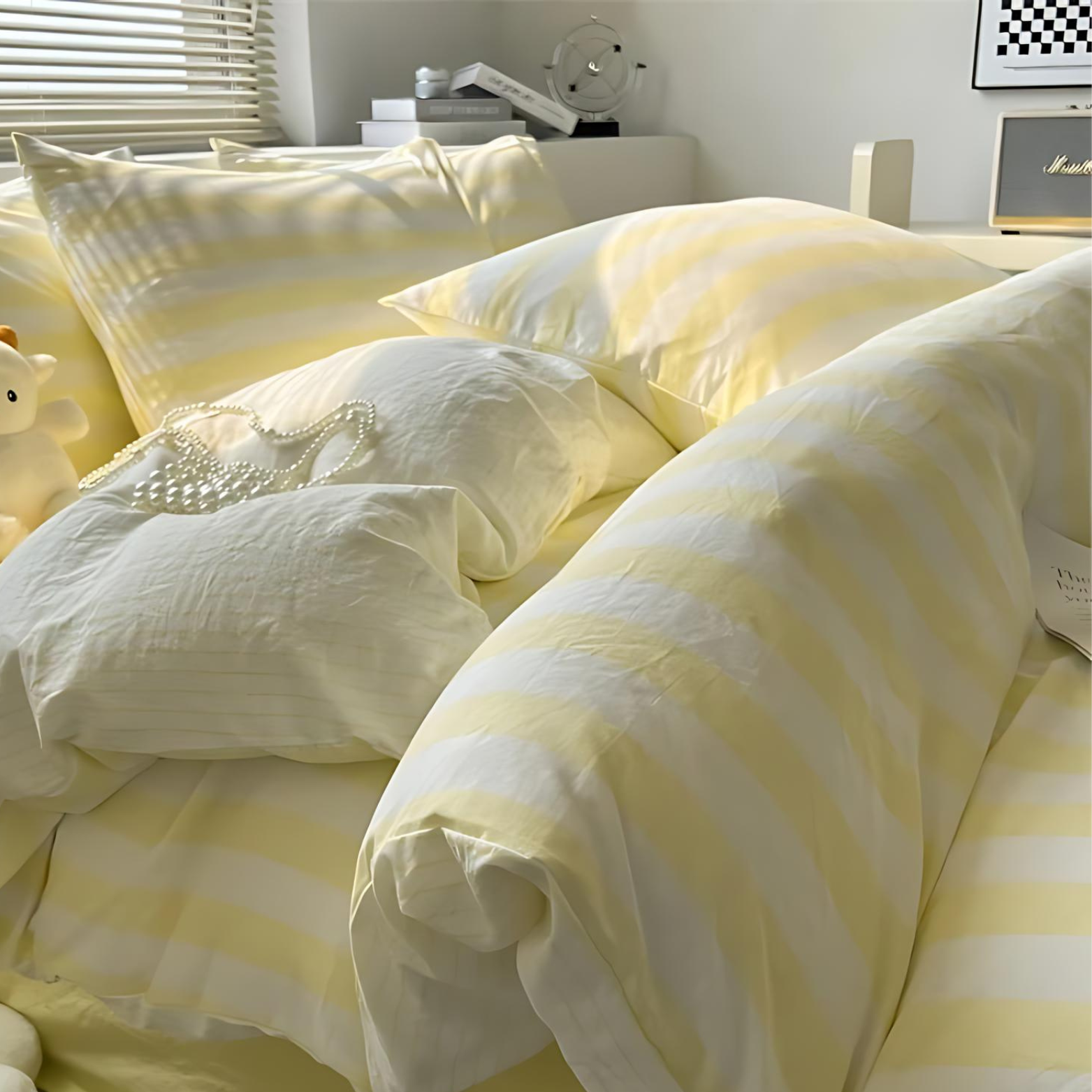 Elenorra Classic gestreepte beddengoedset 4