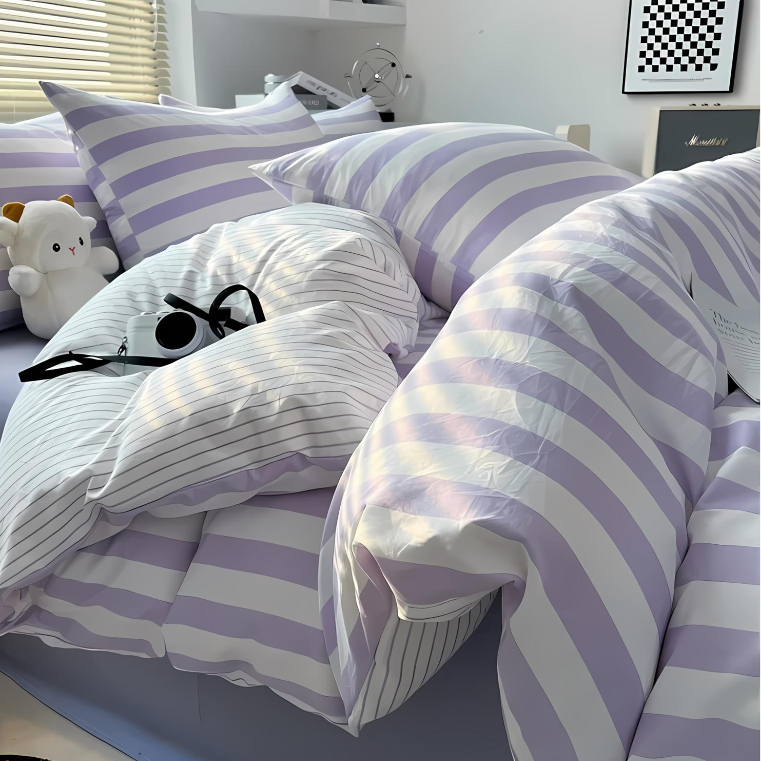 Elenorra Classic gestreepte beddengoedset 7