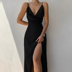 Elina Dames Elegante V-halsjurk 0
