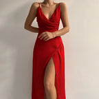 Elina Dames Elegante V-halsjurk 3