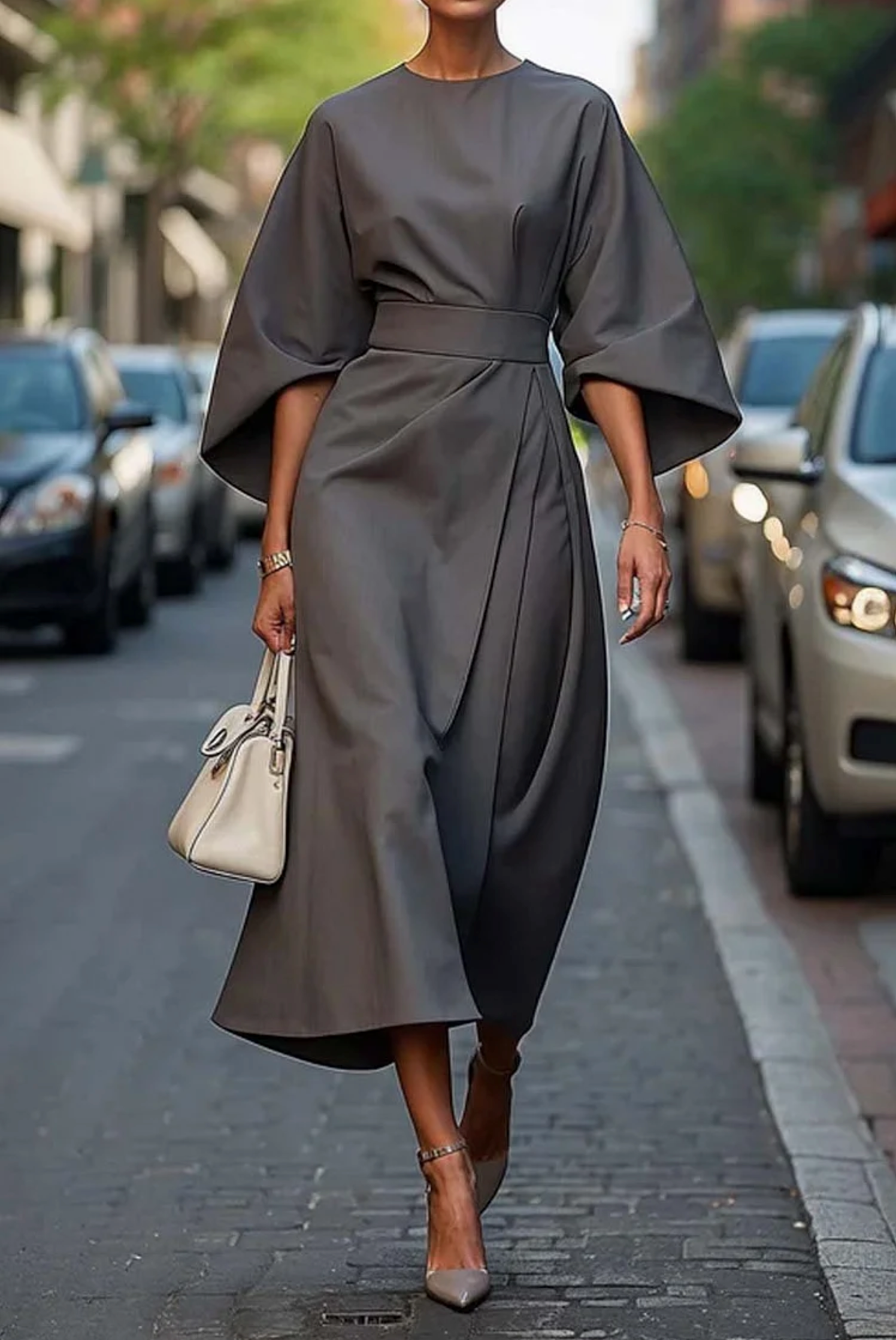 Eliza - Maxi-jurk met riem 4