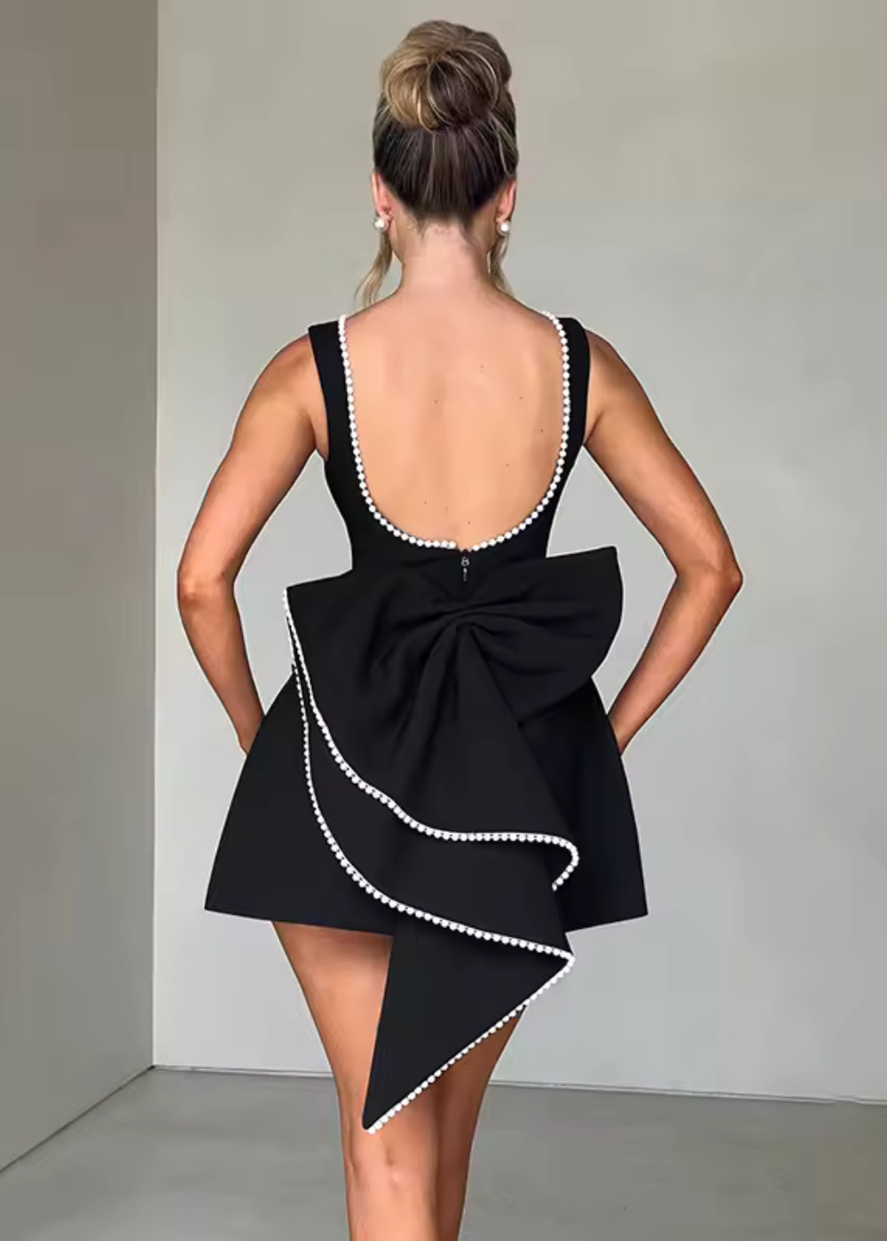 Eloisa - Parel minijurk 6