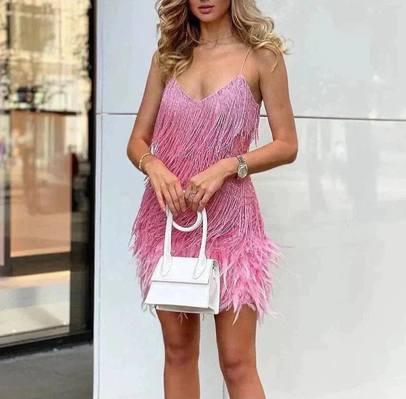 Élora – Luxe veren mini-jurk 8
