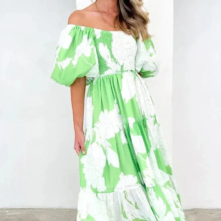 Elsi | Maxi-jurk met bloemenmotief voor dames | Zomer 0