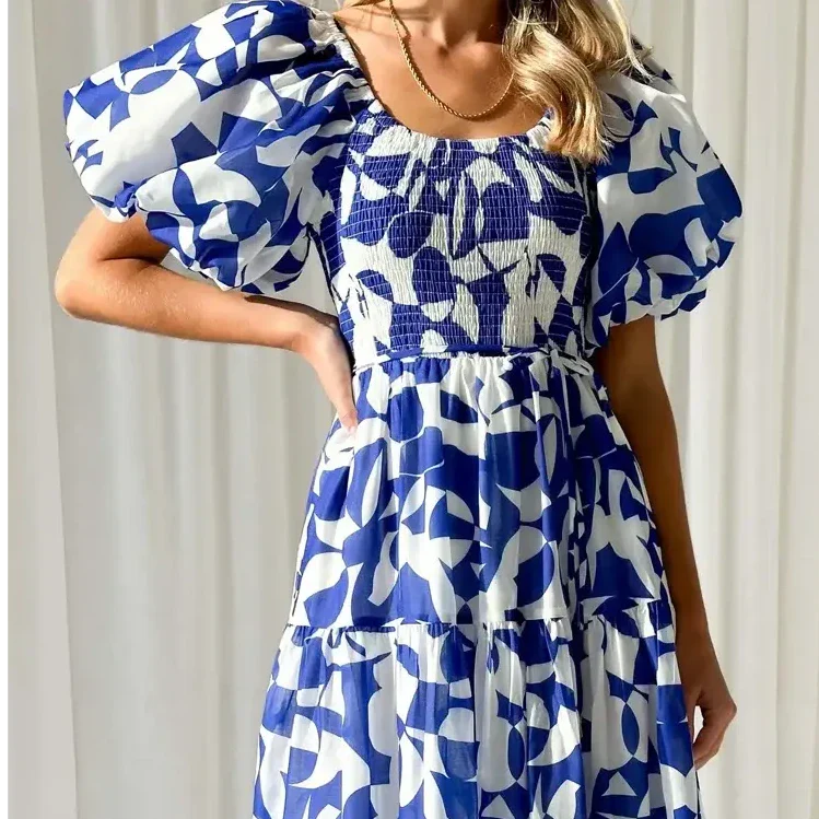 Elsi | Maxi-jurk met bloemenmotief voor dames | Zomer 1