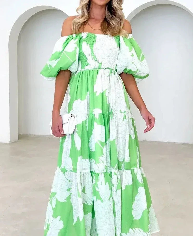 Elsi | Maxi-jurk met bloemenmotief voor dames | Zomer 2
