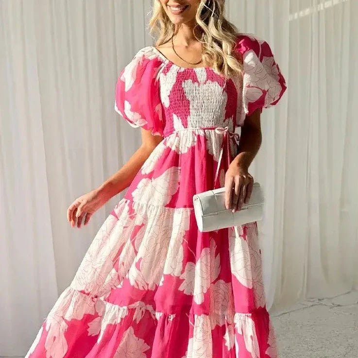 Elsi | Maxi-jurk met bloemenmotief voor dames | Zomer 3